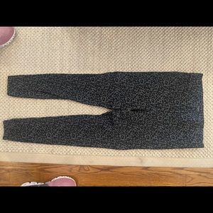 LOFT size small gray/black leopard leggings.